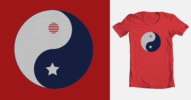 Ying Yang Flag