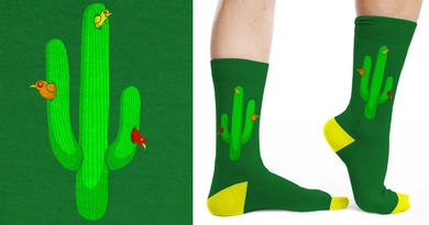 Birds In A Cactus