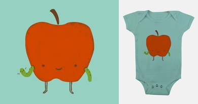 Waving Apple
