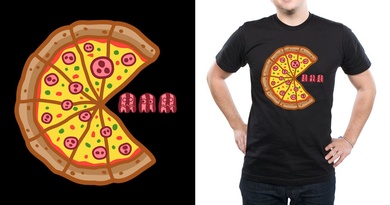 Bacon Eating Pizza
