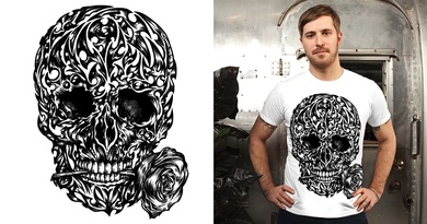 Skull and Rose