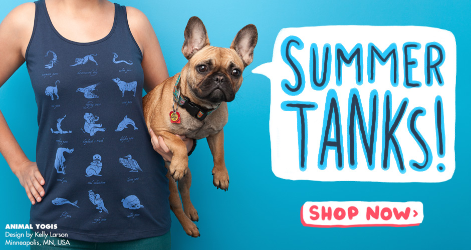 Shop Threadless Tank Tops - Animal Yogis by Kellabell9