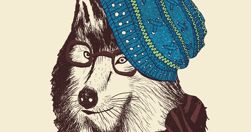 Winter City Wolf