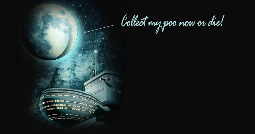 MOON NEED TO EXCRETE TOO