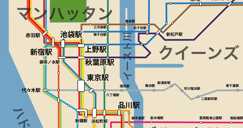 New York Tokyo Subway Map