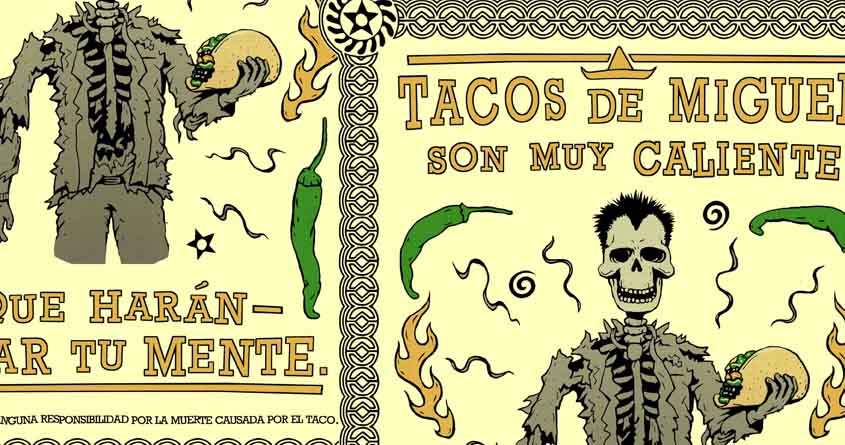 Miguels really hot tacos