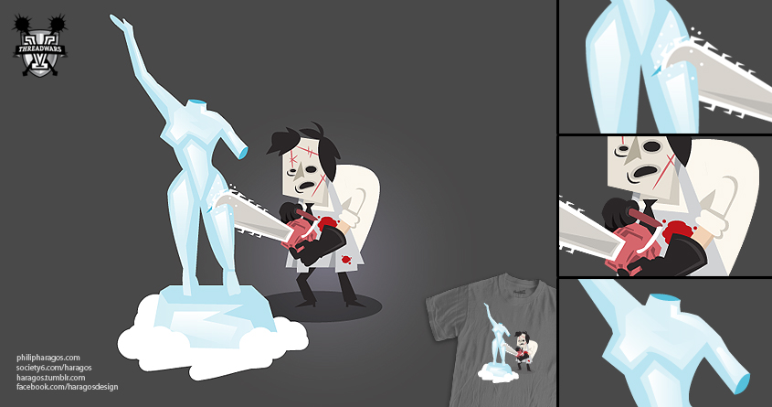 Texas Chainsaw Ice Sculpting