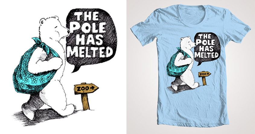 the pole has melted