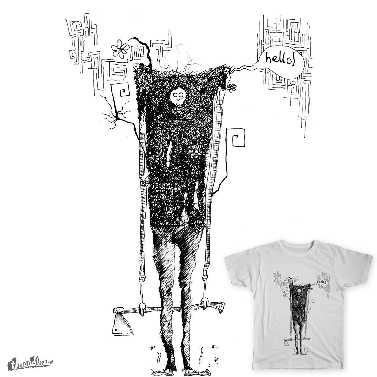 Melodramatic Maniac, a cool t-shirt design
