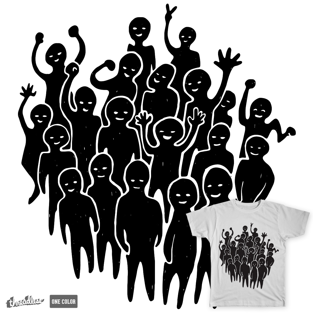 One people, a cool t-shirt design