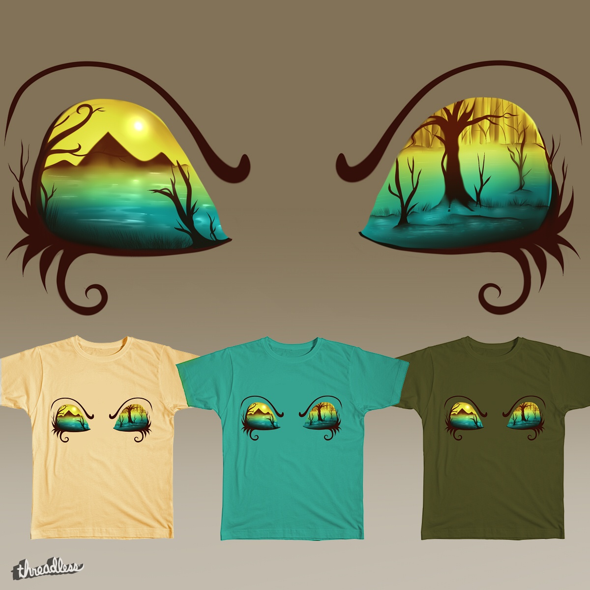 Eyelands, a cool t-shirt design