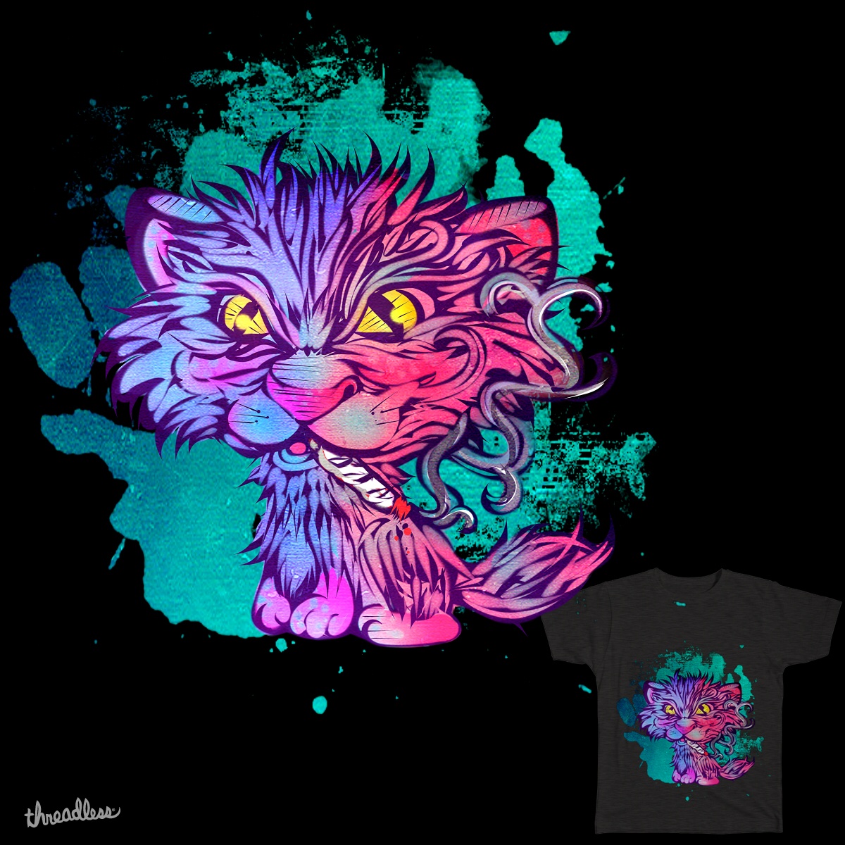 Catnip, a cool t-shirt design