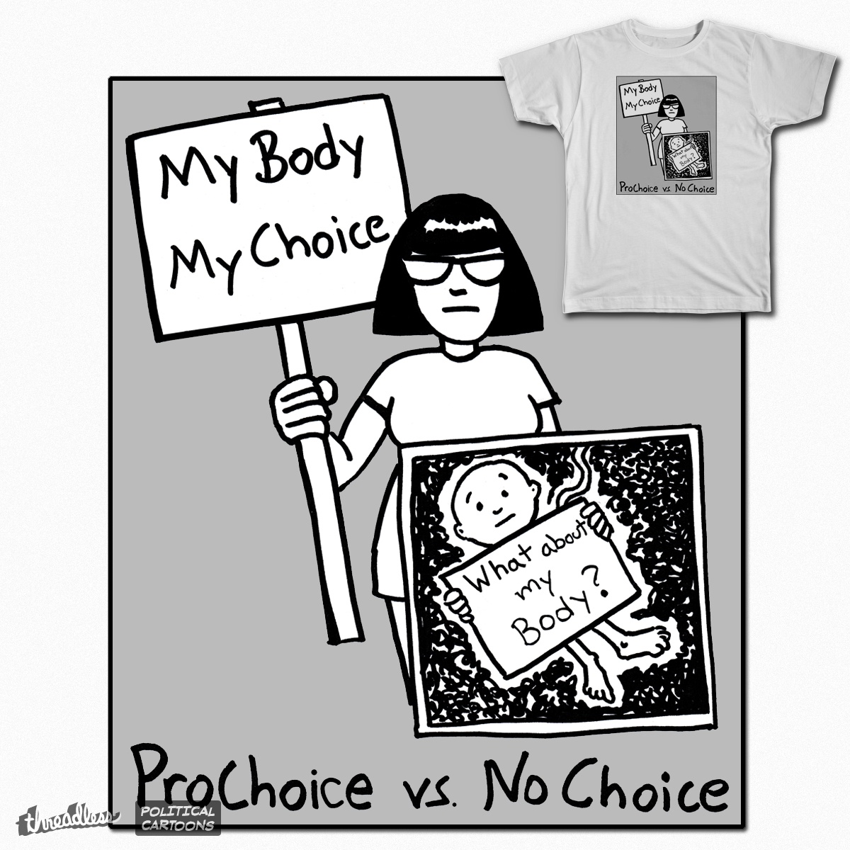 No Choice, a cool t-shirt design