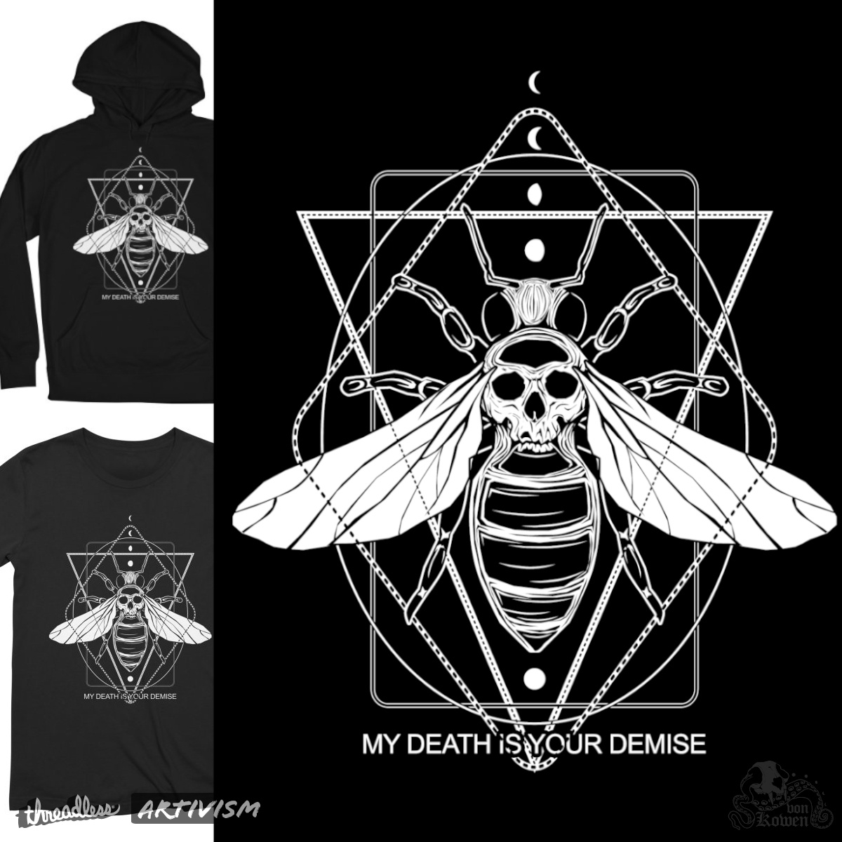 Killer bee, a cool t-shirt design