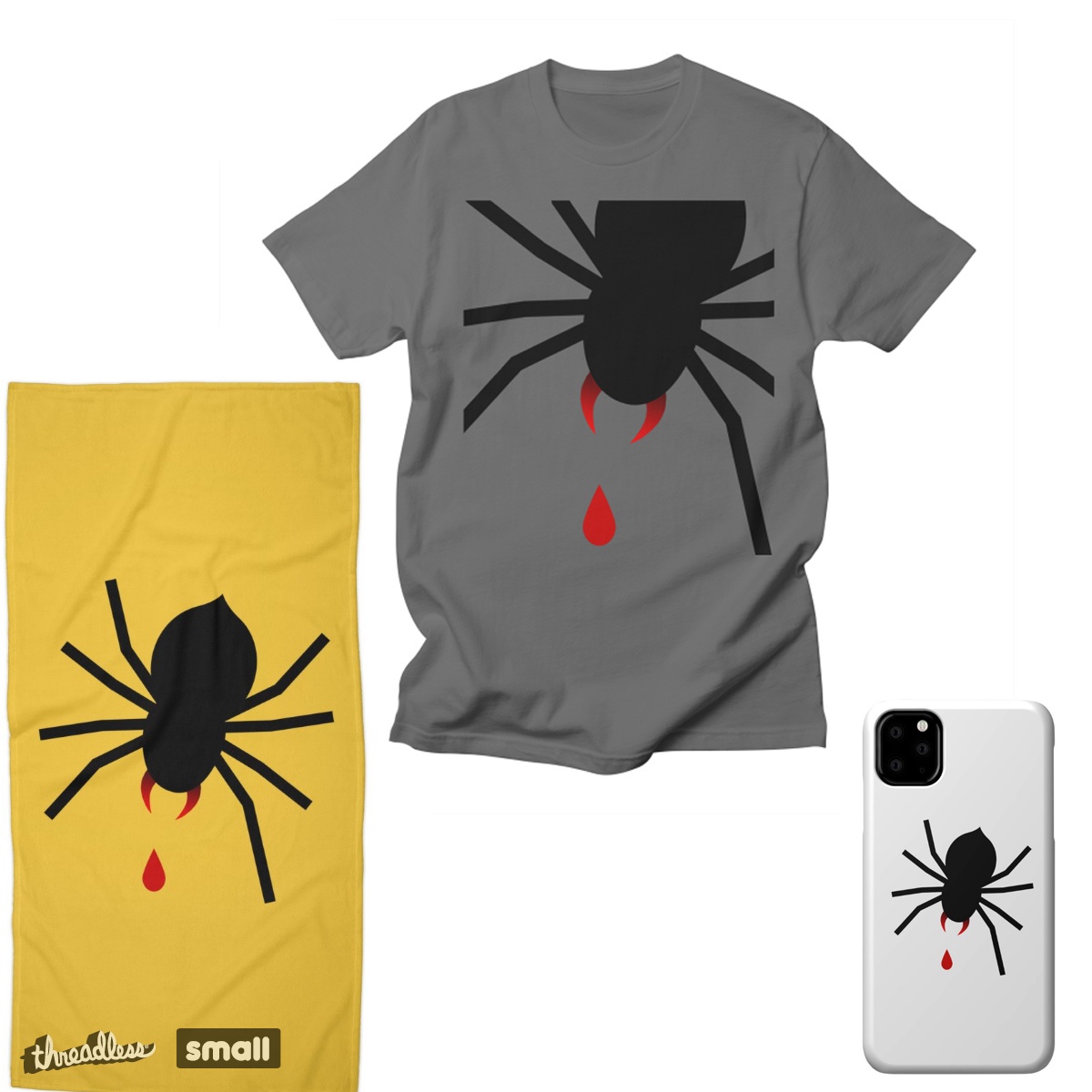 The big spider, a cool t-shirt design